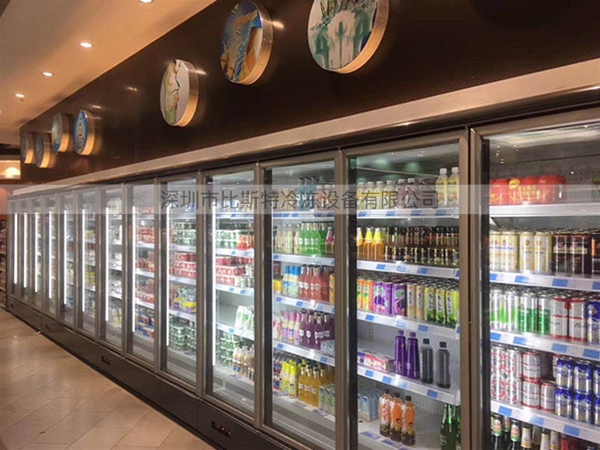 九江超市冷藏玻璃展示立柜