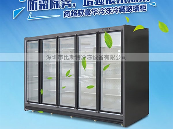 九江超市冷藏玻璃展示立柜