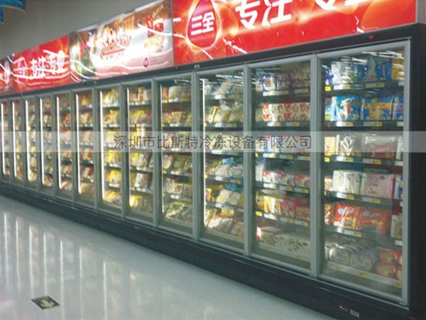 九江超市冷冻玻璃展示立柜