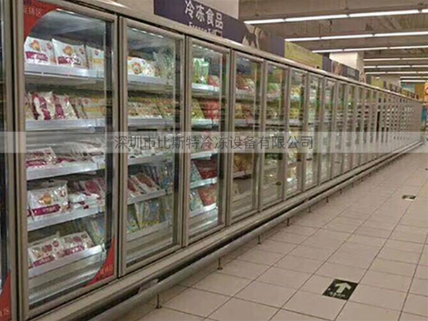 九江超市冷冻玻璃展示立柜